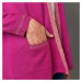 Blancheporte Dlouhý svetr s metalickým vláknem purpurová