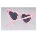 Sunmania Sunmania Růžové dámské srdíčkové brýle "Heart" 727586125