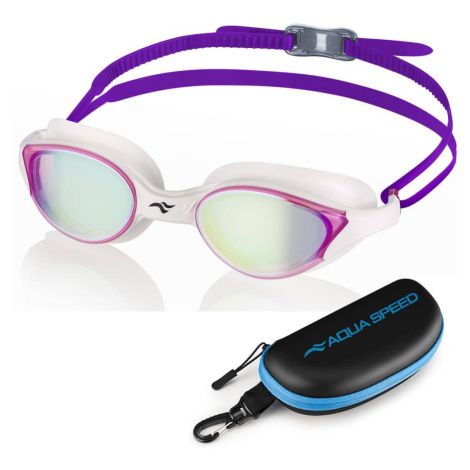 AQUA SPEED Unisex's Swimming Goggles Vortex Mirror&Case Pattern 59