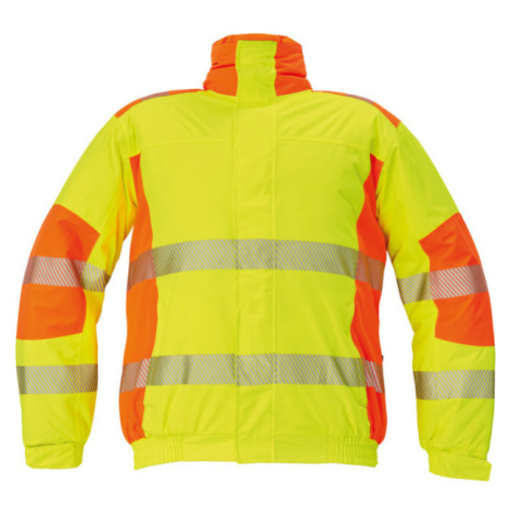 Cerva Trila Pánská zateplená HI-VIS bunda 03010377 žlutá/oranžová Červa