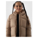 Dívčí bunda 4F JUNIOR DOWN JACKET-JWAW24TDJAF455-83S-BEIGE