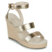 Only ONLAMELIA-16 WEDGE SANDAL FOIL Zlatá