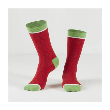 Červené melounové dámské ponožky FASARDI