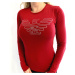 Dámské triko Emporio Armani 163229 0A232 Christmas Eagle červená | červená