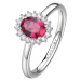 Brosway Elegantní stříbrný prsten Fancy Passion Ruby FPR75 54 mm