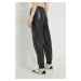Kalhoty Abercrombie & Fitch dámské, černá barva, high waist