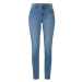 esmara® Dámské džíny "Super Skinny Fit", s třásněmi na konci nohavic (modrá)