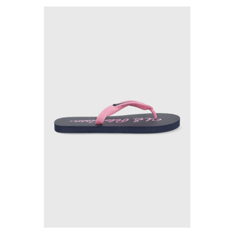 Žabky U.S. Polo Assn. dámské, růžová barva, na plochém podpatku
