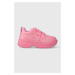 Kožené sneakers boty Chiara Ferragni růžová barva, CF3000_012