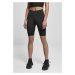 Legíny Urban Classics Ladies High Waist Tech Mesh Cycle Shorts - black