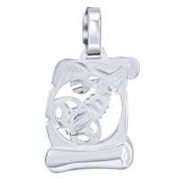 SILVEGO Stříbrný přívěsek znamení zvěrokruhu Štír - pergamen SILVEGOB102630S11