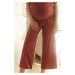 Cihlové těhotenské tříčtvrteční kalhoty na doma Origin