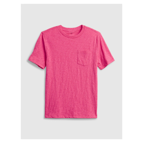 Růžové klučičí dětské tričko 100% organic cotton t-shirt GAP