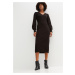 Bonprix BODYFLIRT pletené šaty s háčkovanou krajkou Barva: Černá, Mezinárodní