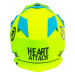 Lazer motocrossová helma OR-1 Heart Attack Meatfly | Žlutá