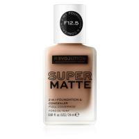 Revolution Relove Super Matte Foundation dlouhotrvající matující make-up odstín F12.5 24 ml