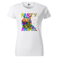 DOBRÝ TRIKO Dámské tričko s potiskem Party animal Barva: Bílá