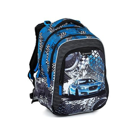 BAGMASTER Lumi 23 D školní batoh - modré auto