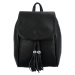 Stylový dámský koženkový batoh Gyda, černá