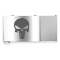 Kovová spona k opaskům Custom Laser Kore® – X4 - Punisher, Stříbrná