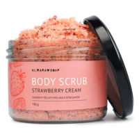 Jahodový tělový scrub STRAWBERRY CREAM 180g | Almara Soap