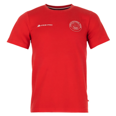 Olympijská kolekce ALPINE PRO - MORELON Pánské bavlněné triko z olympijské kolekce