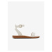 Bílé dámské kožené sandály ALDO Kedaredia