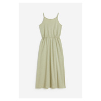 H & M - Šaty z bavlněného žerzeje - zelená