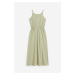 H & M - Šaty z bavlněného žerzeje - zelená