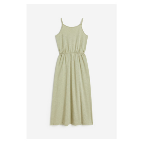 H & M - Šaty z bavlněného žerzeje - zelená H&M