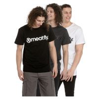 Meatfly balení pánských triček MF Logo Multipack Black/Charcoal Heather/White | Černá
