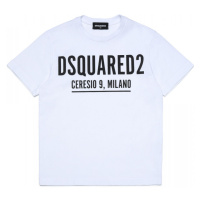 Tričko dsquared2 relax t-shirt bílá