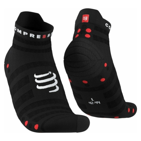 Compressport Pro Racing V4.0 Ultralight Run Low Black/Red T2 Běžecké ponožky