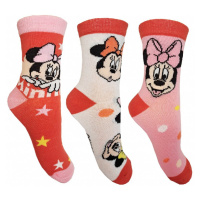Minnie Mouse - licence Dívčí ponožky - Minnie Mouse 99, bílá/růžová/červená Barva: Mix barev