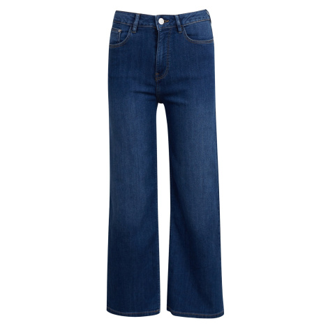 Orsay Tmavě modré dámské široké džíny - Dámské