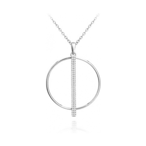 Stříbrný náhrdelník se zirkony JMAS0035SN45