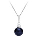 Preciosa Dechberoucí stříbrný náhrdelník Tonga s pravou říční perlou a kubickou zirkonií Precios