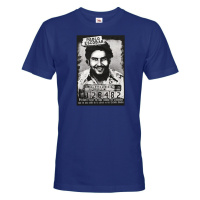 Skvělé retro triko s potiskem Pabla Escobara - pánské retro triko