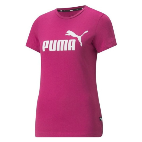 Puma Ess Logo Tee Růžová