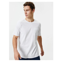 Koton Men's White T-Shirt - 4sam10228hk