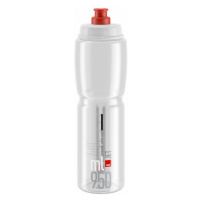 ELITE-Fľaša JET transparentná červené logo 950 ml Bílá