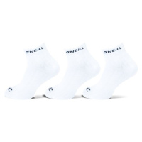 O'Neill QUARTER ONEILL 3P Unisex ponožky, bílá, velikost