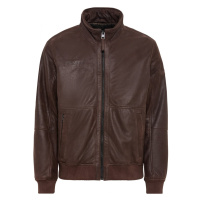 Bunda camel active leather blouson hnědá