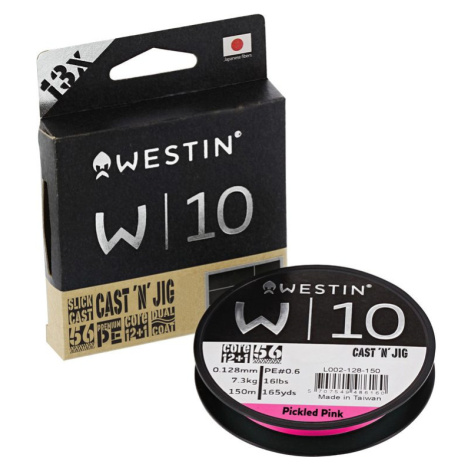 Westin Šňůra W10 Cast 'N' Jig 13 Braid Pink 110m - 0,10mm