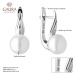 Gaura Pearls Stříbrné náušnice s bílou řiční perlou Grace, stříbro 925/1000 SK21224EL/W Bílá