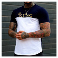 Pánské tričko s kulatým výstřihem potisk KING