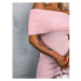 Baby pink elastické šaty MALLORY*