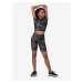 Černé dámské vzorované krátké legíny Nebbia Biker Shorts