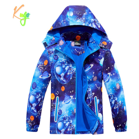 Chlapecká podzimní bunda, zateplená KUGO B2858, modrá, planety Barva: Modrá