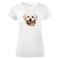 Dámské tričko Bišon- tričko pro milovníky psů